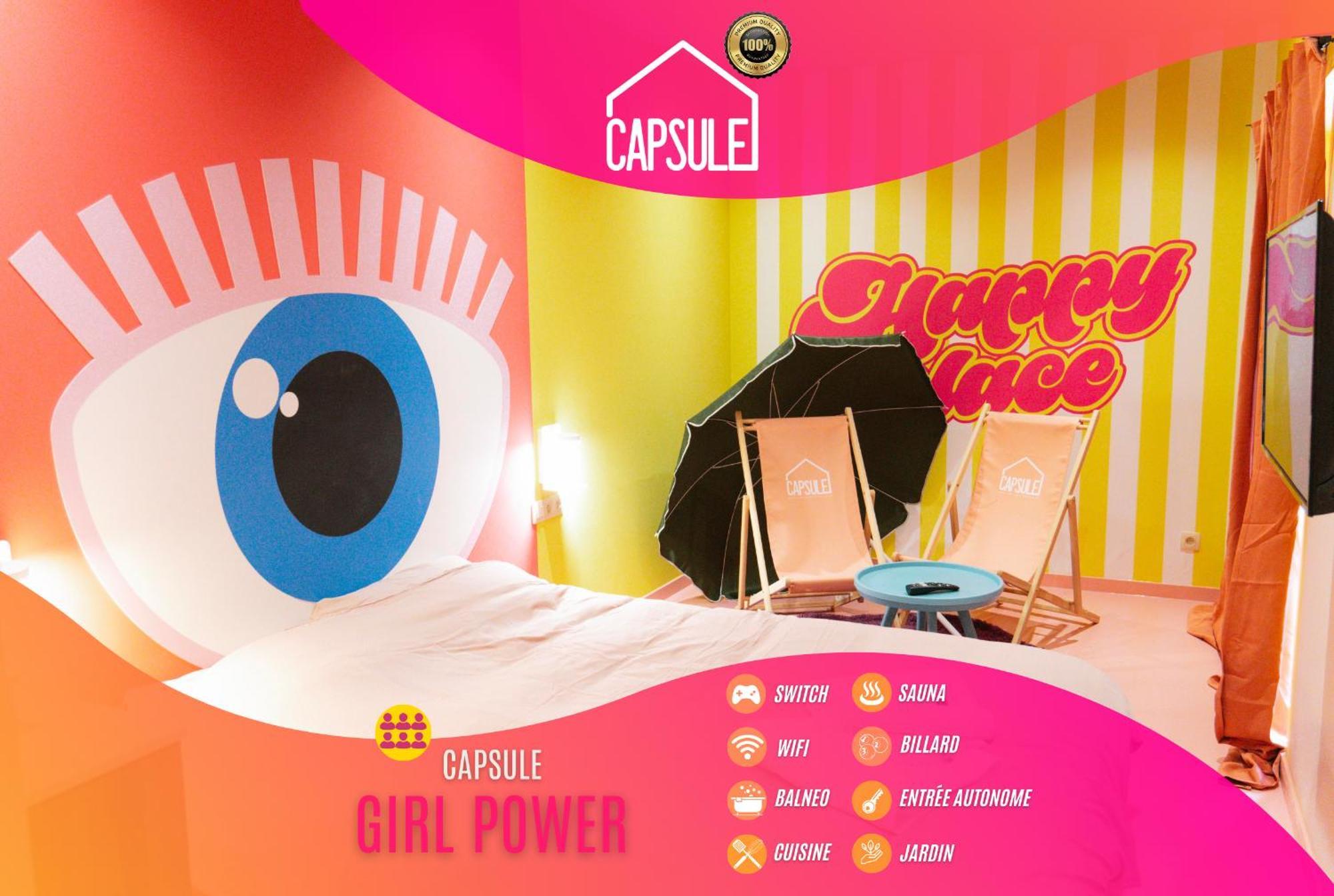 Capsule Girl Power Spa - Balneo - Sauna - Karaoke - Billard - 2 Chambres شارلروا المظهر الخارجي الصورة